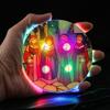 Round Shape LED Glowing Coaster Colorful Drink Pad Lightweight Christmas Acrylic Coaster  Bar Party