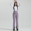 2024 Gsou Snow Winter Ski Pant Women Snowboard Strap Trouser High Waist Elastic Windproof Waterproof Thicken Thermal for Outdoor