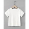 Kids Geometric Lion Head Print Crewneck Breathable Summer Short Sleeve Tee