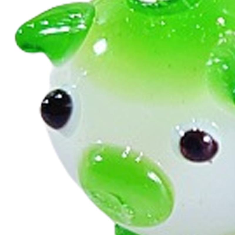 Glass Pigs Pendant Crystal Glass Animal Pigs Charm Cartoon Pig Hanging Charms for DIY Jewelry Keychain Chokers Making