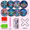 8 Piece Set of Diamond Painted Scenery with Holder DIY Diamond Craft Kit Creative Art Supplies Perfect Gifts for Beginners and Crafters