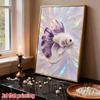 Betta Fish Pearl Kit DIY 5D Rhinestone Art Craft for Adults and Kids Home Party Decoration Handmade Gift
