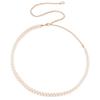 New Double Row Pearl Gold Thread Braided Beautiful and Elegant Sweet Woman Waist Chain
