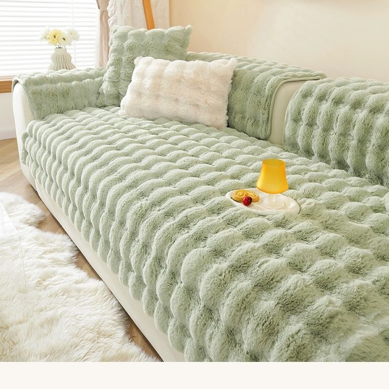 Living Room Non-slip Sofa Cover Feel Soft Comfortable To The Touch Plush Sofa Cushion Seat Mat New Modern Sofas Cloth Towel