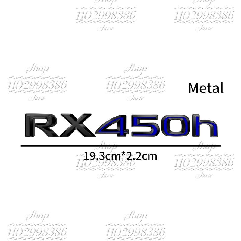Vhodné pro RX300, RX350, RX500h, RX450h, RX270, RX200t Lexus zadní znak dekorativní kovové samolepky s písmeny