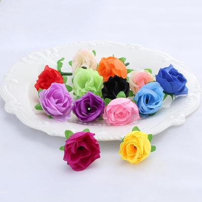20/50pcs DIY Craft Beautiful Floral Wedding Decoration Fake Bouquet Artificial Rose Flower Heads