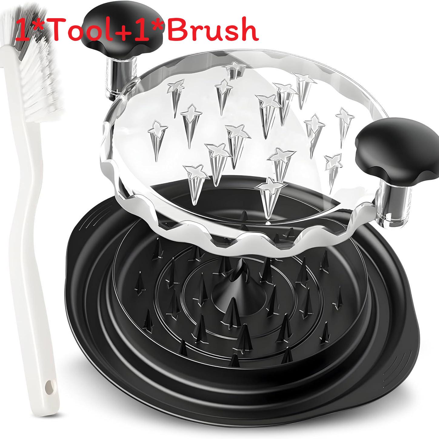 

Shredder Chicken With Transparent Cover Large Anti Slip Rotating Kitchen Tool