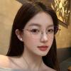 Retro Polygon Blue Light Blocking Glasses Women Metal Frame Fashion Computer Glasses Men Clear Anti Radiation Filter Glasses