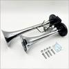 12/24V Electric Air Pump Car Horn Super Loud Waterproof Double Tube Zinc Alloy Air Horn Truck Loudspeaker