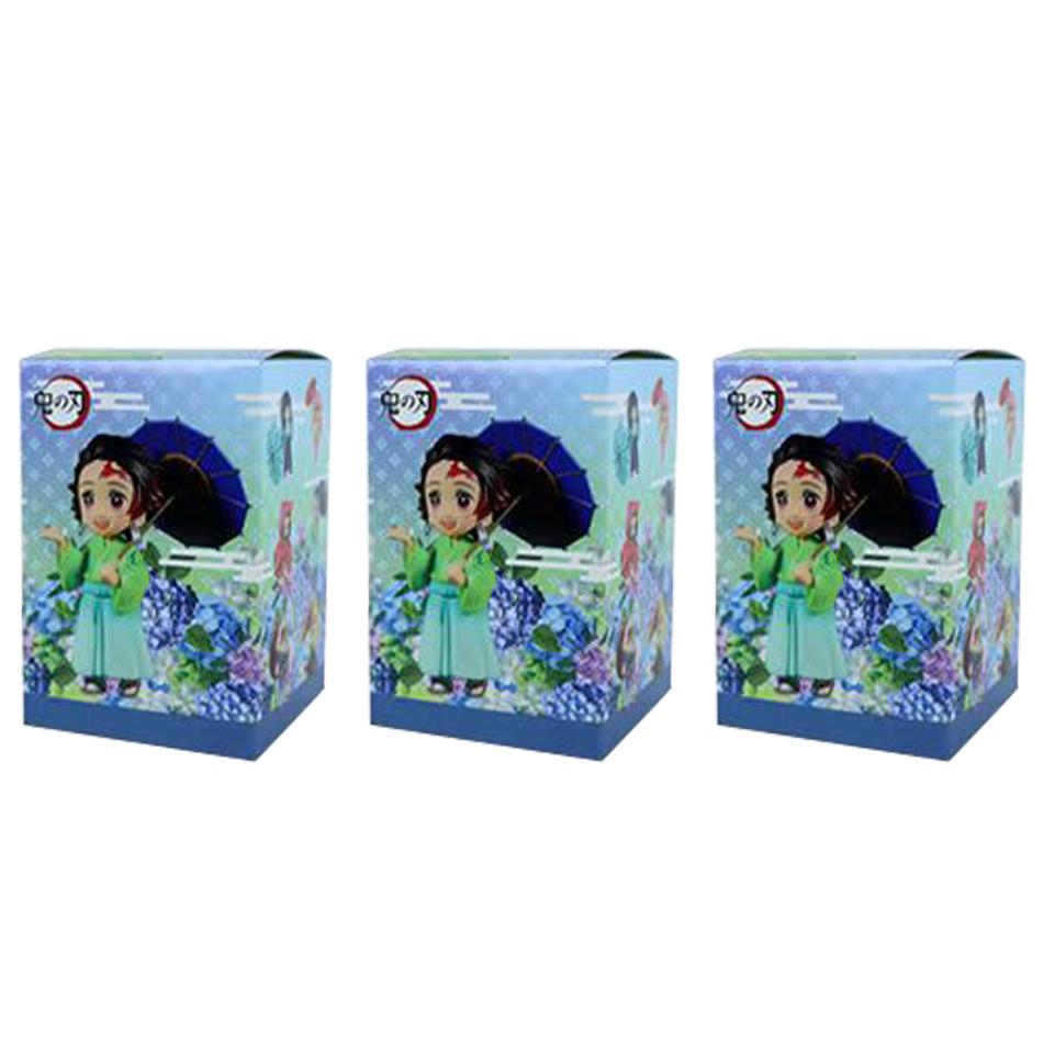 Hot Demon Slayer New Character Peripheral Plum Rain Series B Figure Car Model Ornaments Collectibles Christmas Gifts