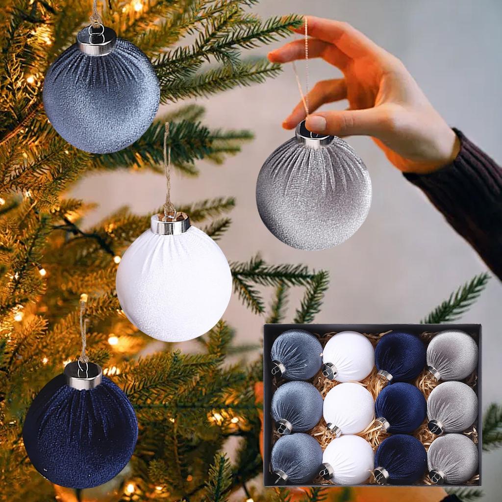 Christmas Tree Ornaments, Christmas Ball Decoration Set Red Green And Gold Christmas Ball Shatterproof Hanging Tree Ornament Set