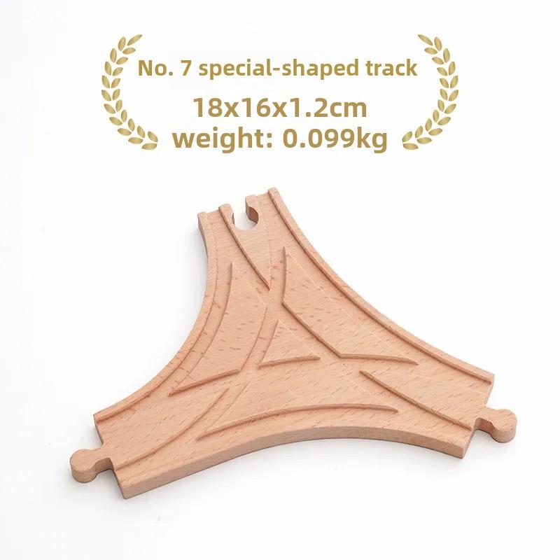 Wooden Small Track Train Toy Children's Set Magnetic Train Bulk Accessories Track K X Track Boy Birthday Toy Gift X10