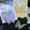 20 Pcs Hollow Carving Butterfly Stickers Decorations 3D Dazzling Mirror Metallic Butterflies Decals for Scrapbooks Junk Journal Supplies