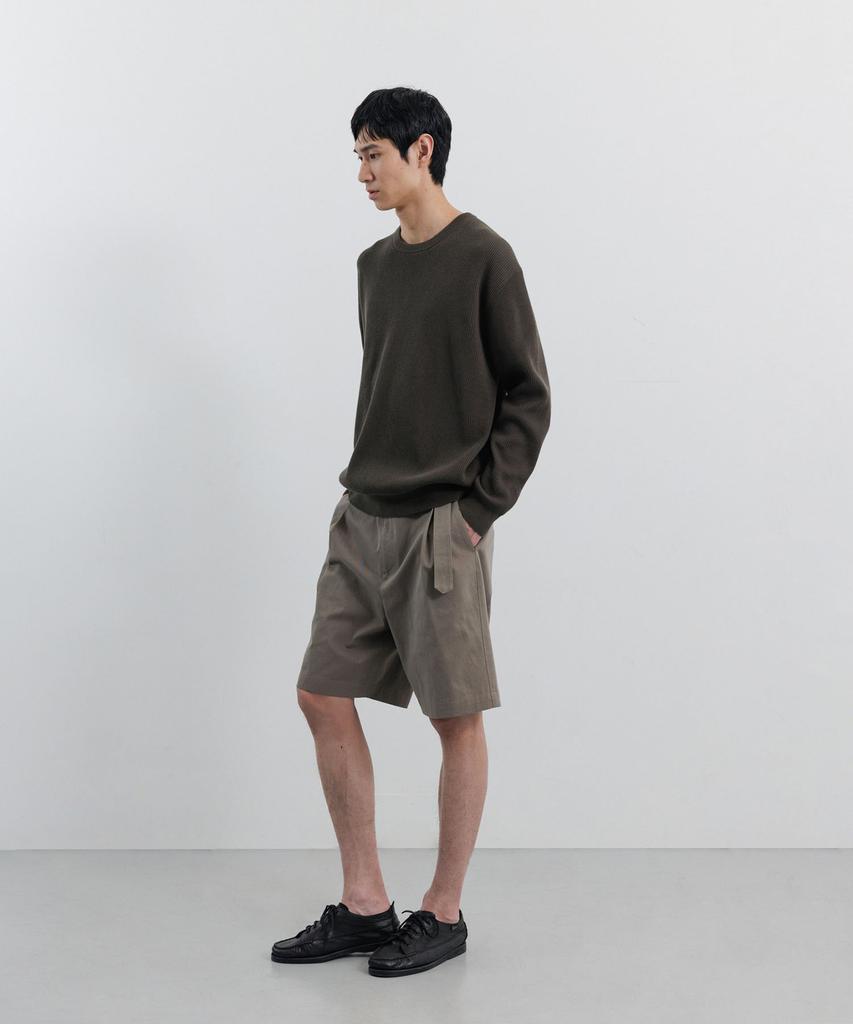 BLANKROOM All-Weather Crew Knit_Cloudy Olive