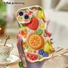 Phone Case: 2D flat design, suitable for iPhone 18, 17, 16, 15, 14, 13 Pro protective cases, Christmas fruit platter, perfect Christmas and Halloween 