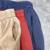 Johnature Summer Vintage Women Skirts Casual Simple Loose Elastic Waist Solid Color All Match Women Skirts