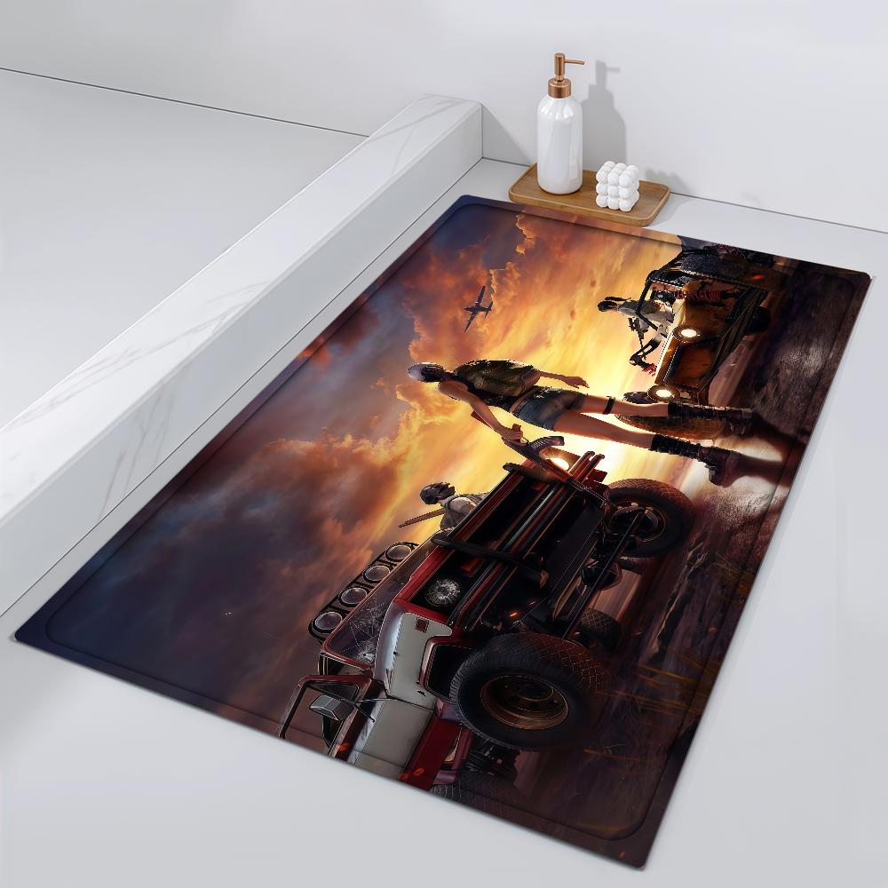 Door Mat Bedside Entrance Bath Royale Battle Floor Decoration Battlegrounds Corridor Door Mat Carpet P-PUBG Living Room Balcony