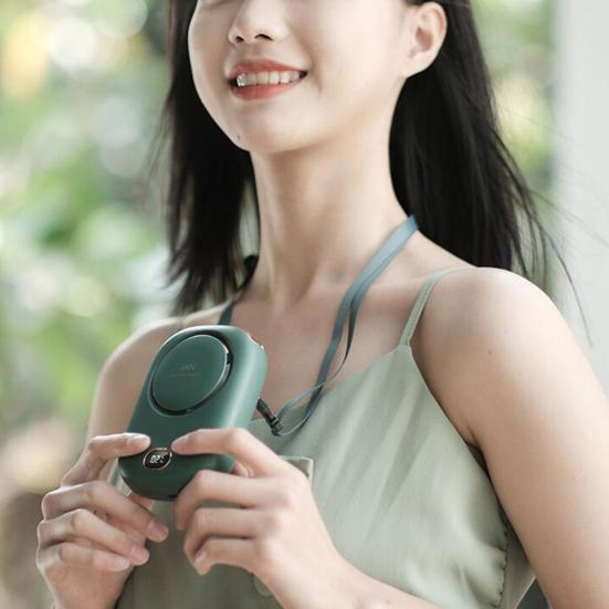 Practical USB Compact Hands-Free Fan Adjustable Lanyard