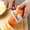 1 pezzo Acciaio Inossidabile Sbucciatore Canna da Zucchero Tutto Acciaio Sbucciatore da Cucina Sbucciatore per Frutta Apribottiglie Due-in-Uno