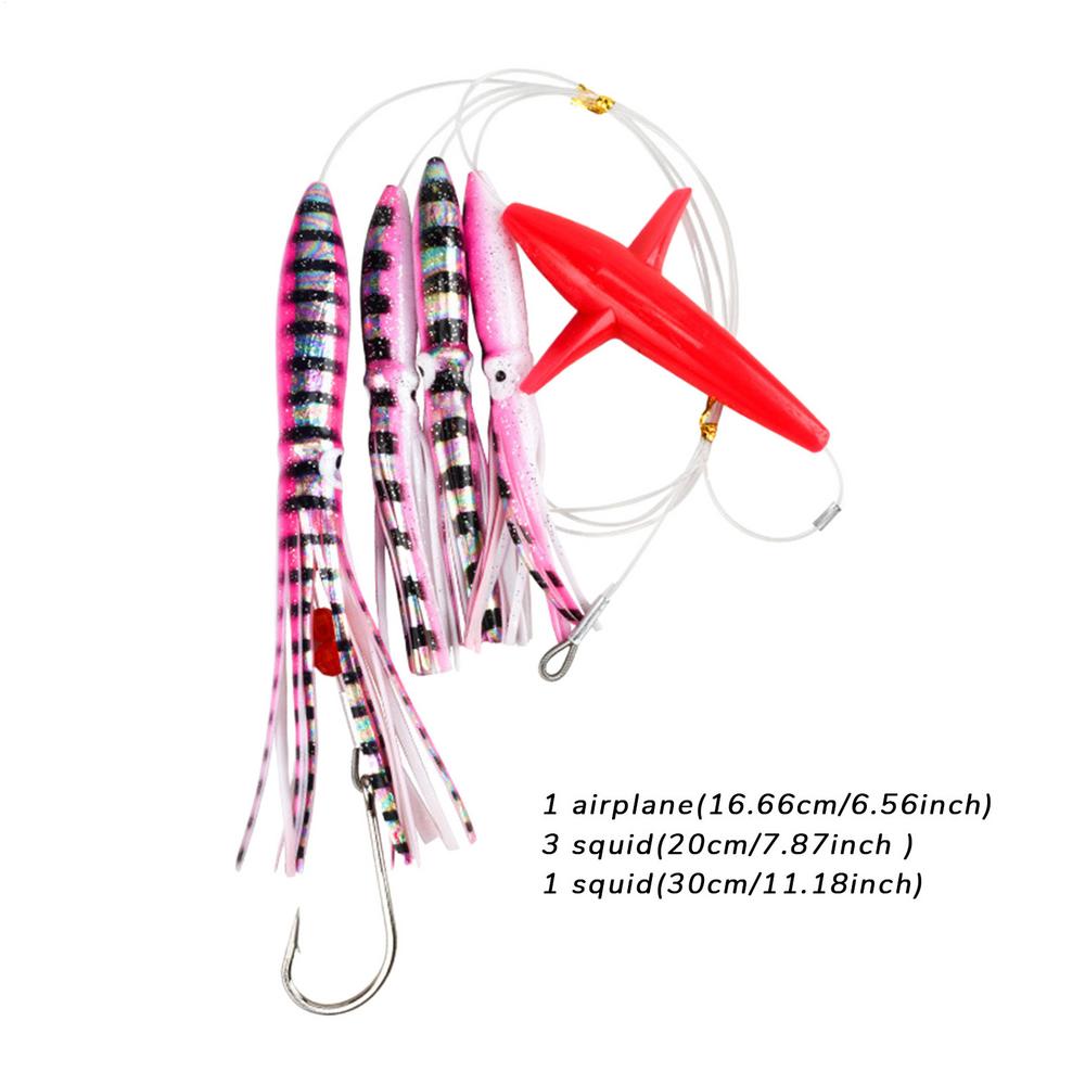 

UV Glow Bait For Fishing UV Saltwater Fishing Lure For Bass Trout Aquatic Life Bites Saltwater Bait Skirts Sea Animle Dragging