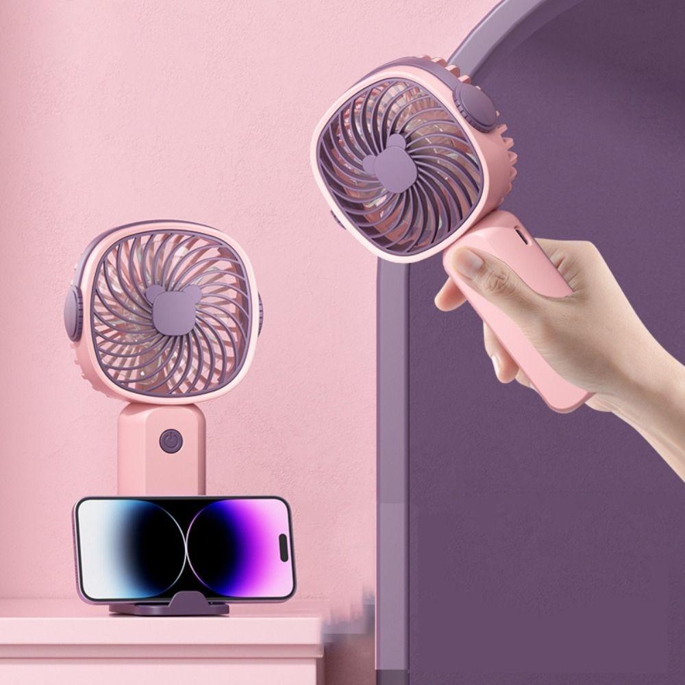 

Mini Pocket Fan USB Rechargeable Small Fan New Desk On Fan Outdoor Summer