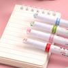 6Pcs Line Shaped Highlighter Pens Roller Tip Curve Liner Marker Curve Pen Novelty Stationery School