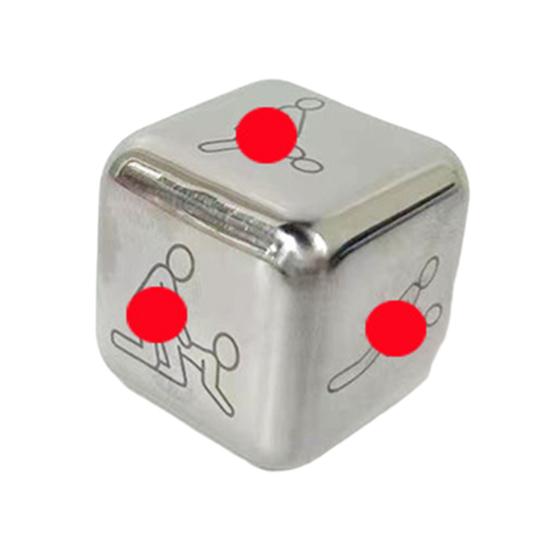 Metal Dice Romantic Date Night Decision Dice Fun Activity Couples Dice Game Toy for Valentine's Day Anniversary