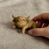 Cute Highland Cow Monitor Statue 3D Printed Farm Cow Screen Topper Figurine Funny Computer Monitor Accessories for Home Office Shelf Decor