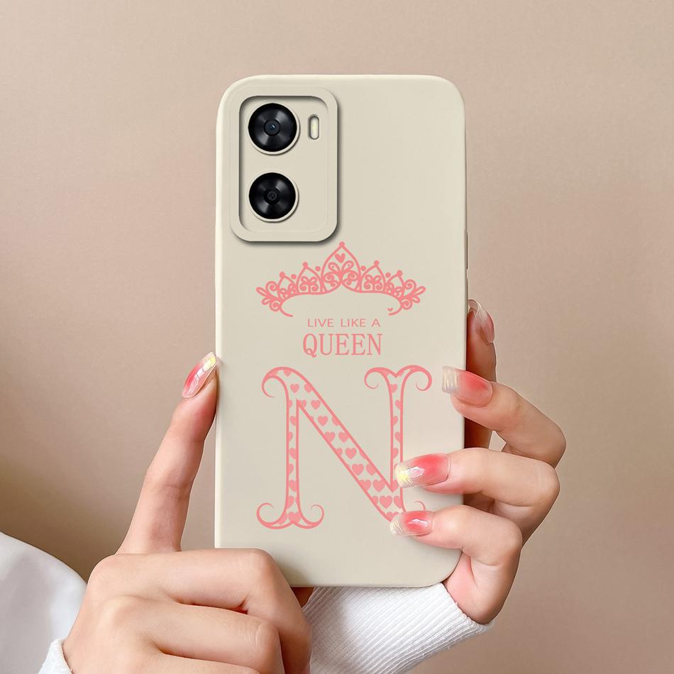 Letter Case For OnePlus Nord N20 SE N300 Simple Liquid Silicone Camera Protection Back Cover For 1+ Nord N20SE N 300 Funda Coque