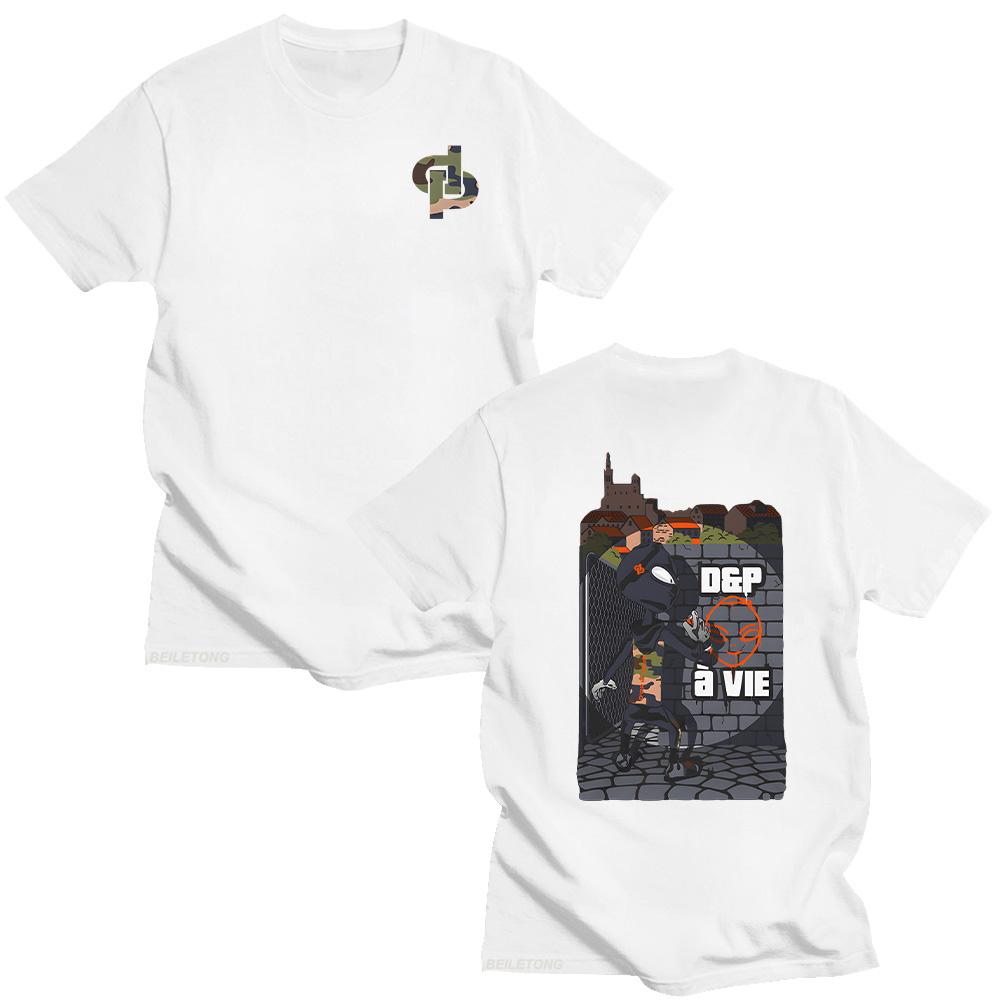 D  PàVie Boxtshirt Rapper JuL Tees Mens Summer Street Pure Cotton Tshirt Oneck Harajuku Shirt Loose Clothes Y2k