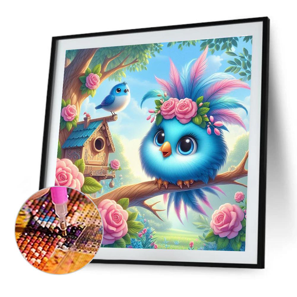 5D DIY Full Round Drill Diamond Painting Animal Kit Home Decor Art Craft 40x40cm