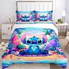 Lilo Stitch Paradise Print 3Pcs Bedding Setduvet Cover With 2 Bedropillowcase Home Birthday Gift