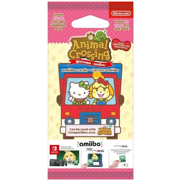 Cartes Amiibo - Animal Crossing Série Sanrio • Contient 6 cartes