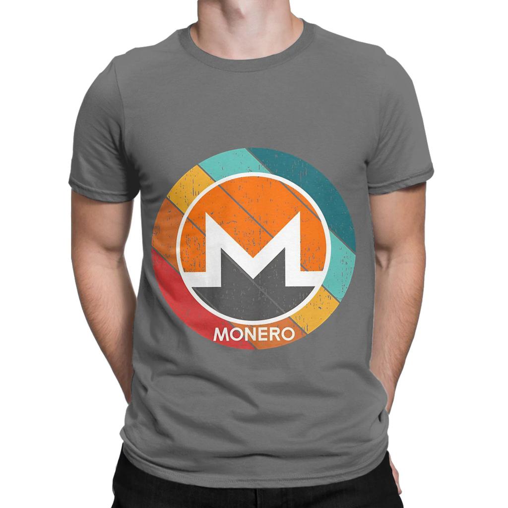 Monero Xmr Cryptocurrency Grunge Sunset Graphic Funny 100 Cotton Tshirt Monero Xmr Tees Tops For Unisex