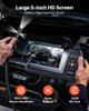 VEVOR Triple Lens Endoscope with Light, 5" HD IPS Screen Industrial Borescope Camera, 1280 X 720 Lens, 8 + 2 LEDs, 8X Zoom