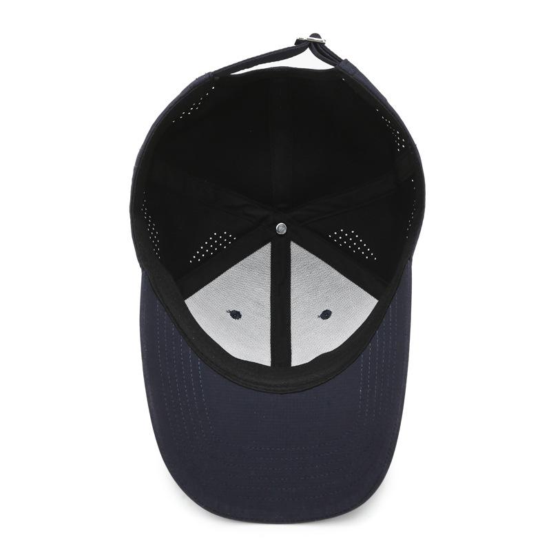 New Minimalist and Stylish Perforated Baseball Cap: Perfect for Outdoor Leisure, Sun Protection and a Versatile, Unique Look; Unisex Style
