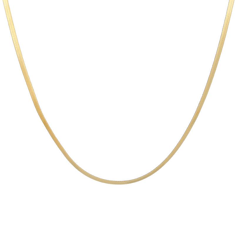 Cui Yan S925 Sterling Silver Minimalist Snake Chain Necklace for Men and Women – Versatile Korean Style Choker