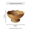Handcrafted Nordic Autumn Rattan Fruit Bowl - American Style Living Room Decor