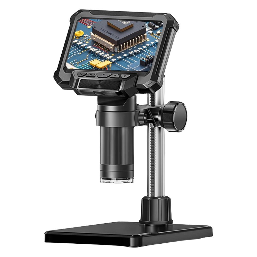 Microscópio Digital MK5 4,3 Polegadas 1000X Microscópio para Moedas Microscópio de Vídeo HD 1080P para Adultos Visualização em PC Microscópio de Soldagem Lupa