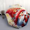 1pc Christmas Gnome with Cardinals, Automatic Opening Folding Umbrella, 3-Fold Design, 8-Bone Iron Frame, Outdoor Umbrella, Festive Gift for Fans, Tra