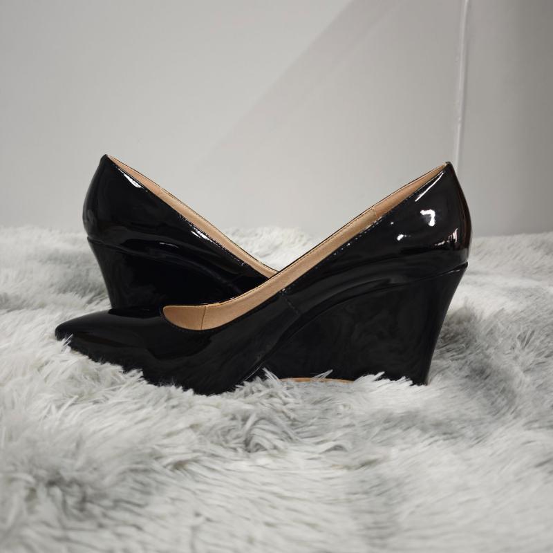 Sexy Stiletto-Pumps mit spitzer Zehenpartie aus Lackleder für Damen, Rot, Büro-Hochzeitsschuhe