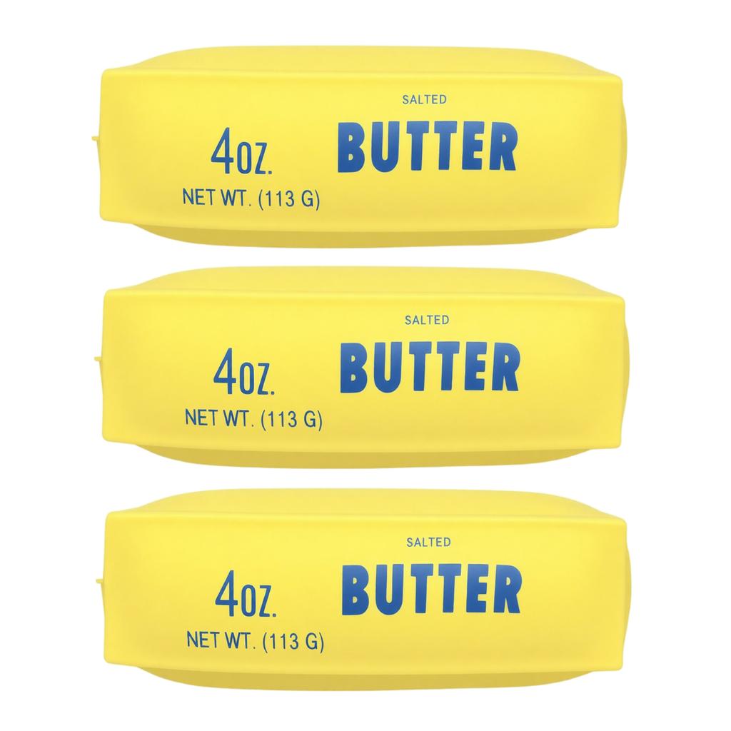 Set of 2 Soft Squishy Butter Stick Stress Relief Toys Slow Rising Foam Sensory Squeeze Toy for Kids and Adults