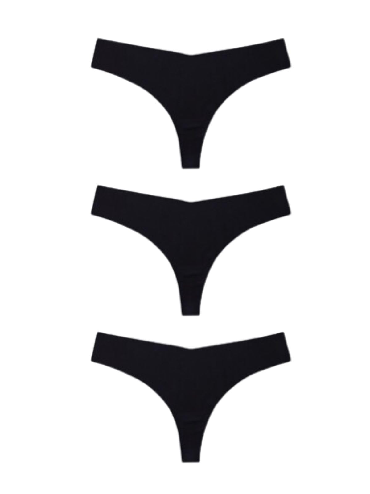 

VeroMan Yoga Seamless Training Set of 3 Size Shorts, T-Back Underwear, (Black, S) ppi-uwk004 чёрный