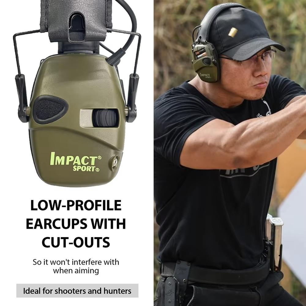 Tactical Shooting Earmuffs Electronic Sound Amplification Anti-Noise Hearing Protection Headset for Outdoor Sports