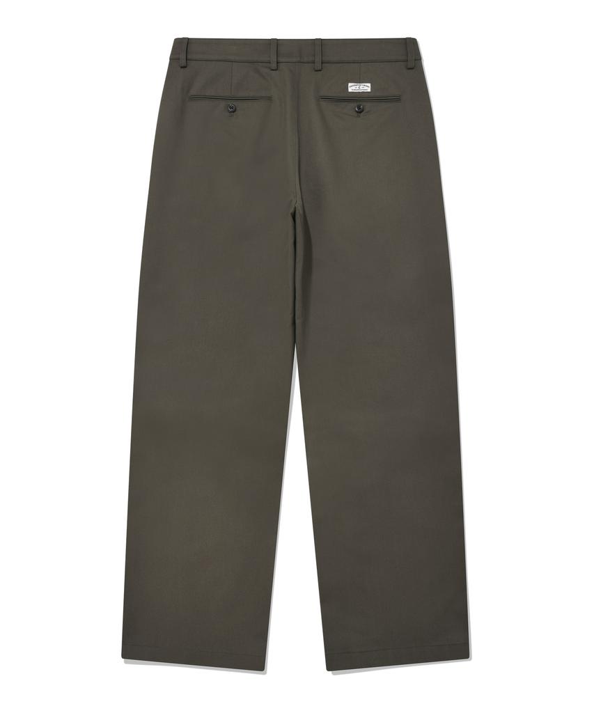 COVERNAT Semi-Wide Chino Pants Khaki