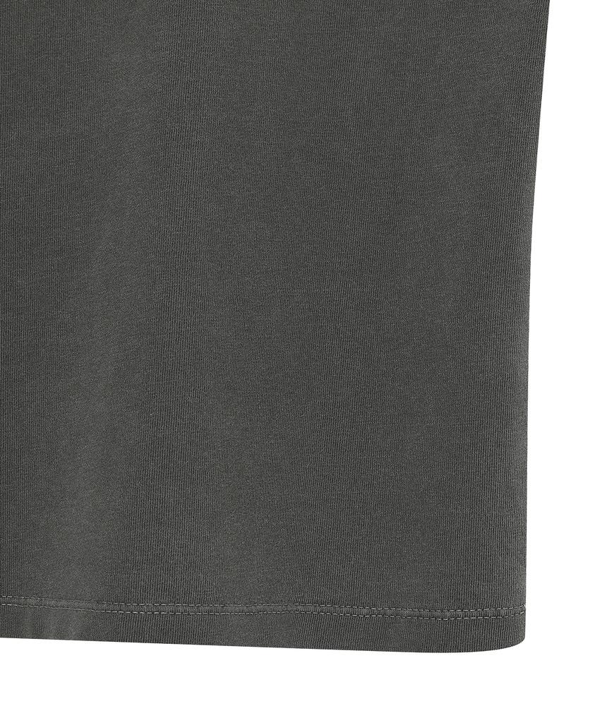Syupeodeulai Women'S Vintage Logo Patch T-Shirt Charcoal Sdfiscq43Chl