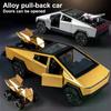1:36 Alloy Pickup CyberTruck Pull-Back Car Collection For Boys And Children Gift One Large And One Small Vintage Toy