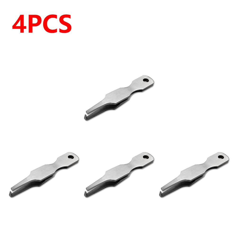 Multifunctional Fishing Line Tweezers Lure Ring Opener Line Cutter Quick Split Rings Stainless Steel Opener Tackle Accessories