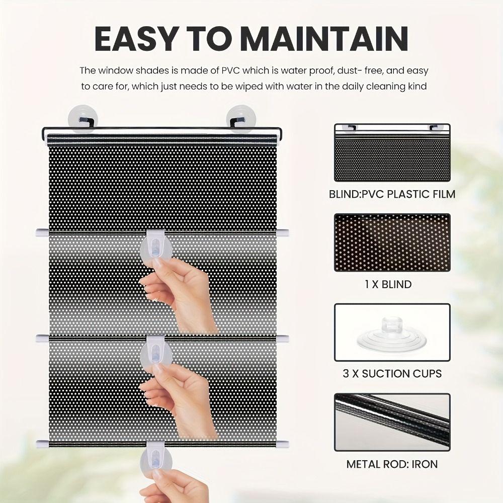 Glare Guard Car Sunshade Curtain Uv Protection Side Window Block Sun Shade  For Baby Kids