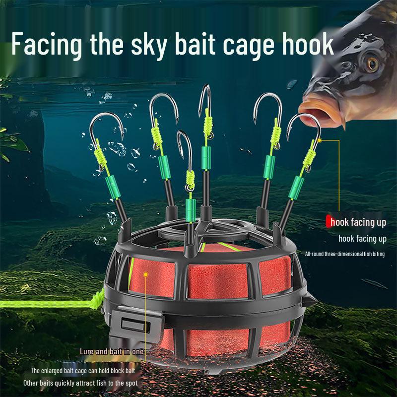 Chaotian Ise-Nigo Bottom-Feeder Hook: Explosion Hook with Bait Cage for Rock Fishing and Water Monster Catching